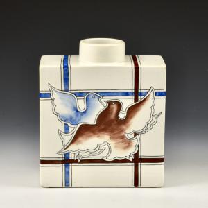 Vaso com pombas - Gio Ponti, Richard-Ginori, por volta de 1930